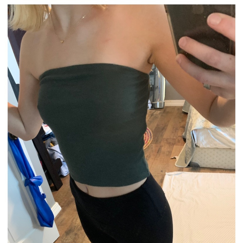 American Eagle Army Green Tube Top